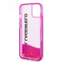KARL LAGERFELD Maska za iPhone 14 LIQ. GLITTER ELONG PINK (KLHCP14SLCKVF) - slika 1