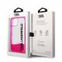 KARL LAGERFELD Maska za iPhone 14 LIQ. GLITTER ELONG PINK (KLHCP14SLCKVF) - slika 3