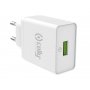 CELLY Kućni punjač ProPower od 18W Qualcom 3.0 Beli (TCUSBQC30WH) - slika 1