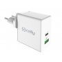 CELLY Kućni punjač ProPower 45W sa dva USB ulaza Beli (TCUSBC45WWH) - slika 1