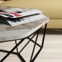HANAH HOME Sto za dnevnu sobu Diamond White Marble - slika 3