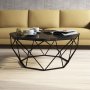 HANAH HOME Sto za dnevnu sobu Diamond Black Marble - slika 3