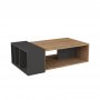 HANAH HOME Sto za dnevnu sobu Anita Oak Anthracite - slika 1