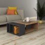 HANAH HOME Sto za dnevnu sobu Anita Oak Anthracite - slika 2