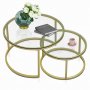 HANAH HOME Sto za dnevnu sobu Belarus Gold - slika 1