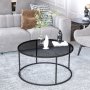 HANAH HOME Sto za dnevnu sobu Startis Black - slika 4