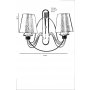 OPVIQ Zidna lampa Berfin 2 846STL2711 - slika 3