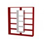 HANAH HOME Polica za knjige Ample Red White - slika 3