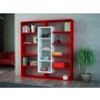 HANAH HOME Polica za knjige Ample Red White - slika 2