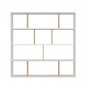 HANAH HOME Polica za knjige Hodbi White Oak - slika 1