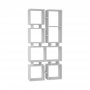 HANAH HOME Polica za knjige Rail No 1 White - slika 1