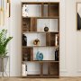 HANAH HOME Polica za knjige Lima Walnut - slika 3