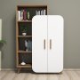 HANAH HOME Polica za knjige Form Walnut White - slika 5