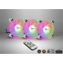 INTER TECH ARGUS RS-06 RGB set 3 ventilatora i kontroler sa daljinskim upravljacem - slika 1