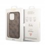 Guess Maska za iPhone 14 Pro 4G Double card triangle Brown - slika 2