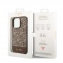 Guess Maska za iPhone 14 Pro GCUBE PU STRIPES Brown MagSafe - slika 2