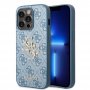 Guess Maska za iPhone 14 Pro Max PU 4G BIG METAL LOGO Blue - slika 1