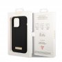 Guess Futrola za iPhone 14 Pro Max LIQ. SILICONE LOGO PLATE BLACK MagSafe - slika 2