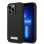Guess Futrola za iPhone 14 Pro Max LIQ. SILICONE LOGO PLATE BLACK MagSafe - slika 1
