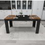 HANAH HOME Trpezarijski sto Line Light Walnut Black - slika 4