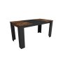 HANAH HOME Trpezarijski sto Line Light Walnut Black - slika 1