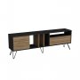 HANAH HOME TV polica Mistico (180) Walnut Black (875ZNA3058) - slika 1
