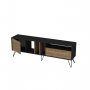 HANAH HOME TV polica Mistico (180) Walnut Black (875ZNA3058) - slika 4