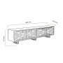 HANAH HOME TV polica Askal Ud White (875ZNA3019) - slika 5