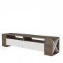 HANAH HOME TV polica Sosruko Walnut White (875ZNA3032) - slika 1