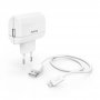 HAMA Kucni Punjac Za IPhone, MFI, Beli 2,4A 12W Premium Kabl 1m - slika 1