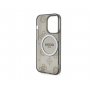 Guess Futrola za iPhone 14 Pro iml glitter peony gold black MagSafe - slika 4