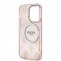 Guess Futrola za iPhone 14 pro iml glitter peony gold pink - slika 3