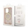Guess Futrola za iPhone 14 pro iml glitter peony gold pink - slika 4
