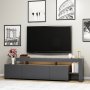 HANAH HOME TV polica Beliz Anthracite (382NRC1115) - slika 4