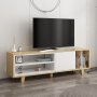 HANAH HOME TV polica Rosmar Oak White (935CMN1401) - slika 2