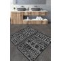 L`ESSENTIEL MAISON Kupatilski otirač Straordinario Black Djt - slika 1