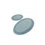 L`ESSENTIEL MAISON Kupatilski otirač Piante Oval Turquois - slika 1