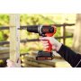 BLACK&DECKER Aku bušilica odvijač sa 2 brzine sa dvije baterije od 1.5 Ah i punjačem BCD003C2K - slika 4