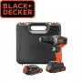 BLACK&DECKER Aku bušilica odvijač sa 2 brzine sa dvije baterije od 1.5 Ah i punjačem BCD003C2K - slika 1