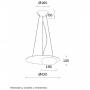 ARIA 33 Visilica 12W 3000K Crna - slika 2