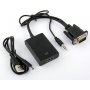 STARS SOLUTIONS Adapter VGA na HDMI crni (31616) - slika 1