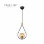 HOME LIGHT Yagmur 19011 visilica 1*E27 CRNA/MESING - slika 1