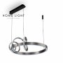 HOME LIGHT Luna 230 luster 61W 3000K SIVA/CRNA - slika 1