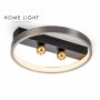 HOME LIGHT Luna 233 Plafonska svetiljka 29W 3000K SIVA/ZLATO - slika 1