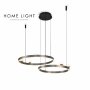 HOME LIGHT Luna 234 Luster 78W 3000K SIVA/ZLATO - slika 1