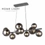 HOME LIGHT Vesta 602 Visilica 10*G9 CRNA - slika 1