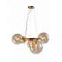 HOME LIGHT Luna 187 Visilica 5*E14 ZLATO - slika 1