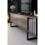 HANAH HOME TV polica Chrome Line Walnut Black (618BLY1144) - slika 4