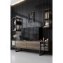 HANAH HOME TV polica Chrome Line Walnut Black (618BLY1144) - slika 1