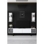 HANAH HOME TV polica Chrome Line White Black (618BLY1143) - slika 2